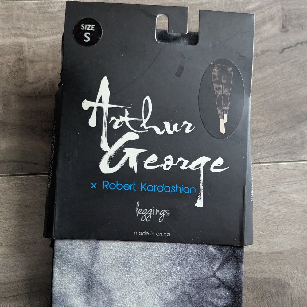 Arthur George Cozy Leggings – Black Charcoal Pattern